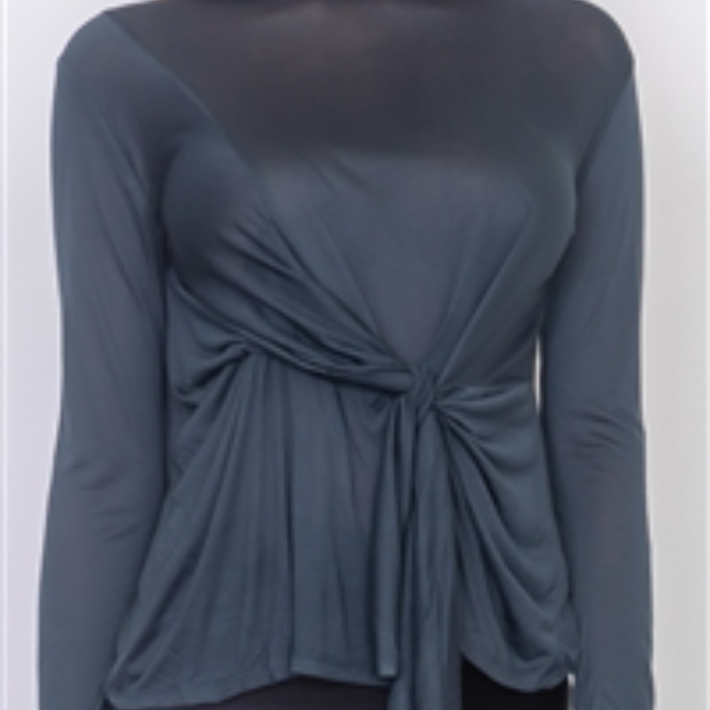 SIDE TIE JERSEY TOP